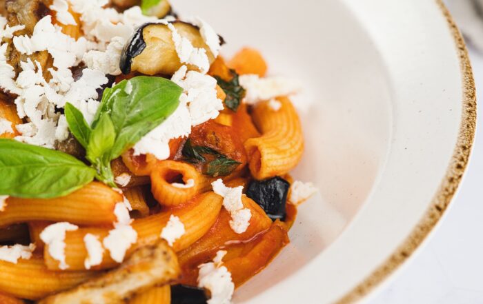 maccheroncini alla norma vegan pasta alla norma