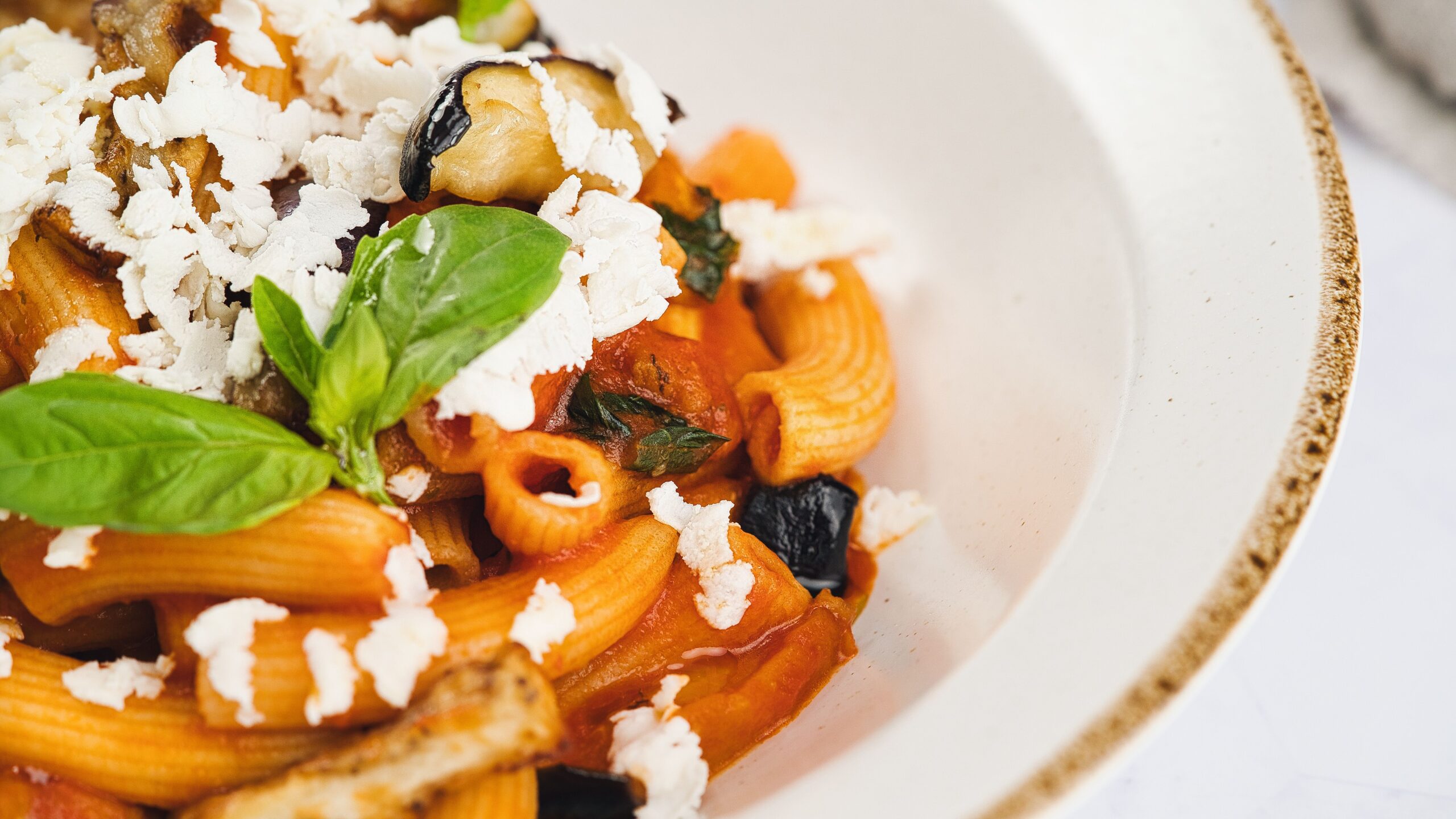 maccheroncini alla norma vegan pasta alla norma