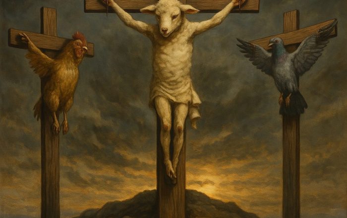 la via crucis degli animali in 3 stazioni